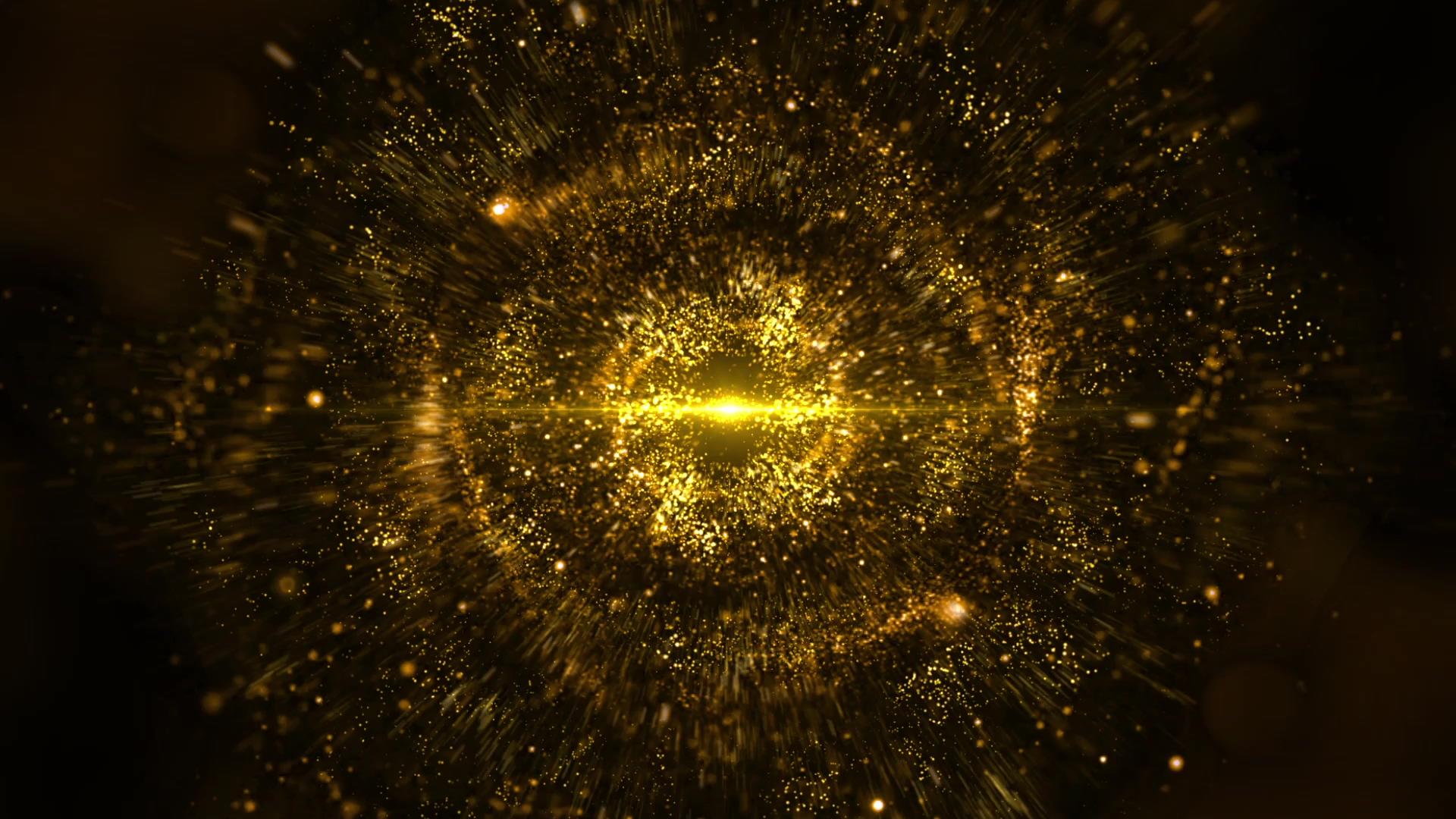金色粒子年会颁奖背景视频的预览图
