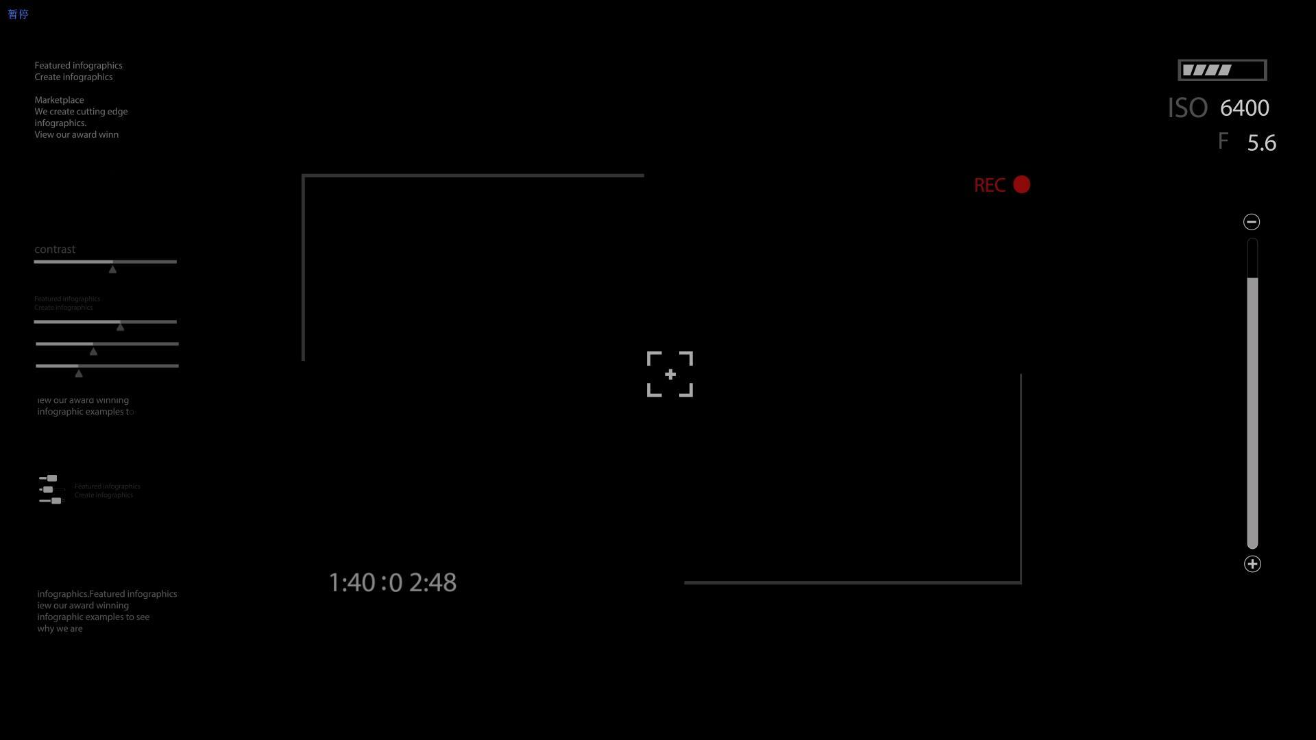 数字相机取景框可输出A通道视频的预览图