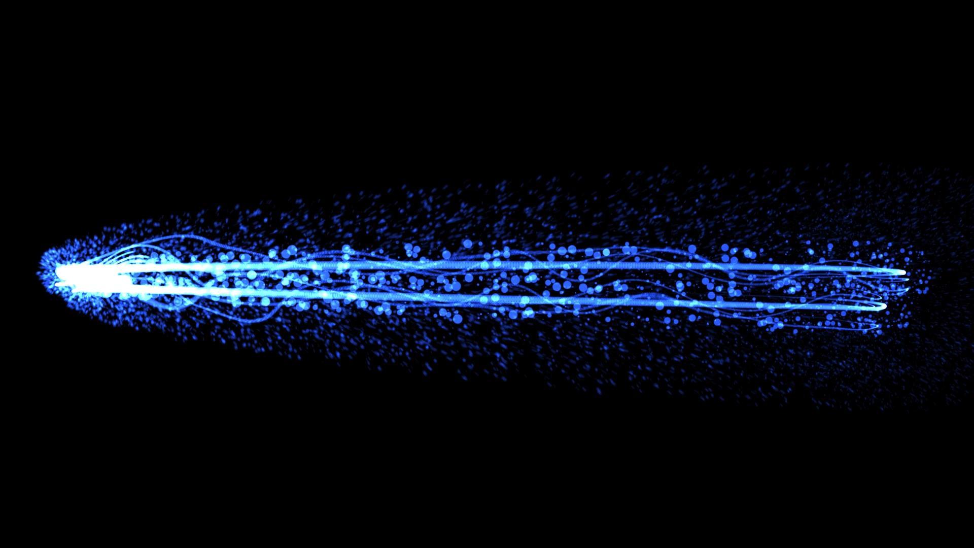 动态科技感粒子光效拖尾旋转视频元素视频的预览图