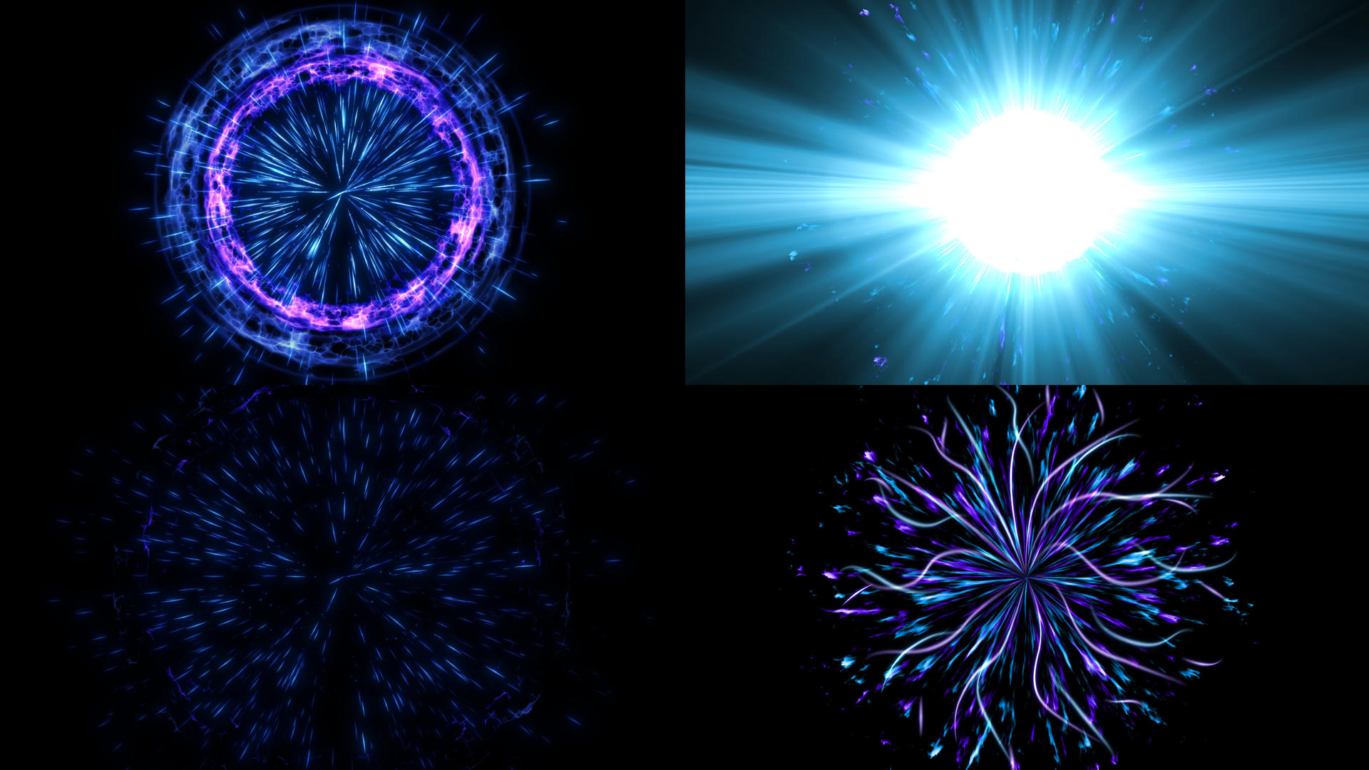 酷炫震撼光效蓄力爆炸动画视频的预览图