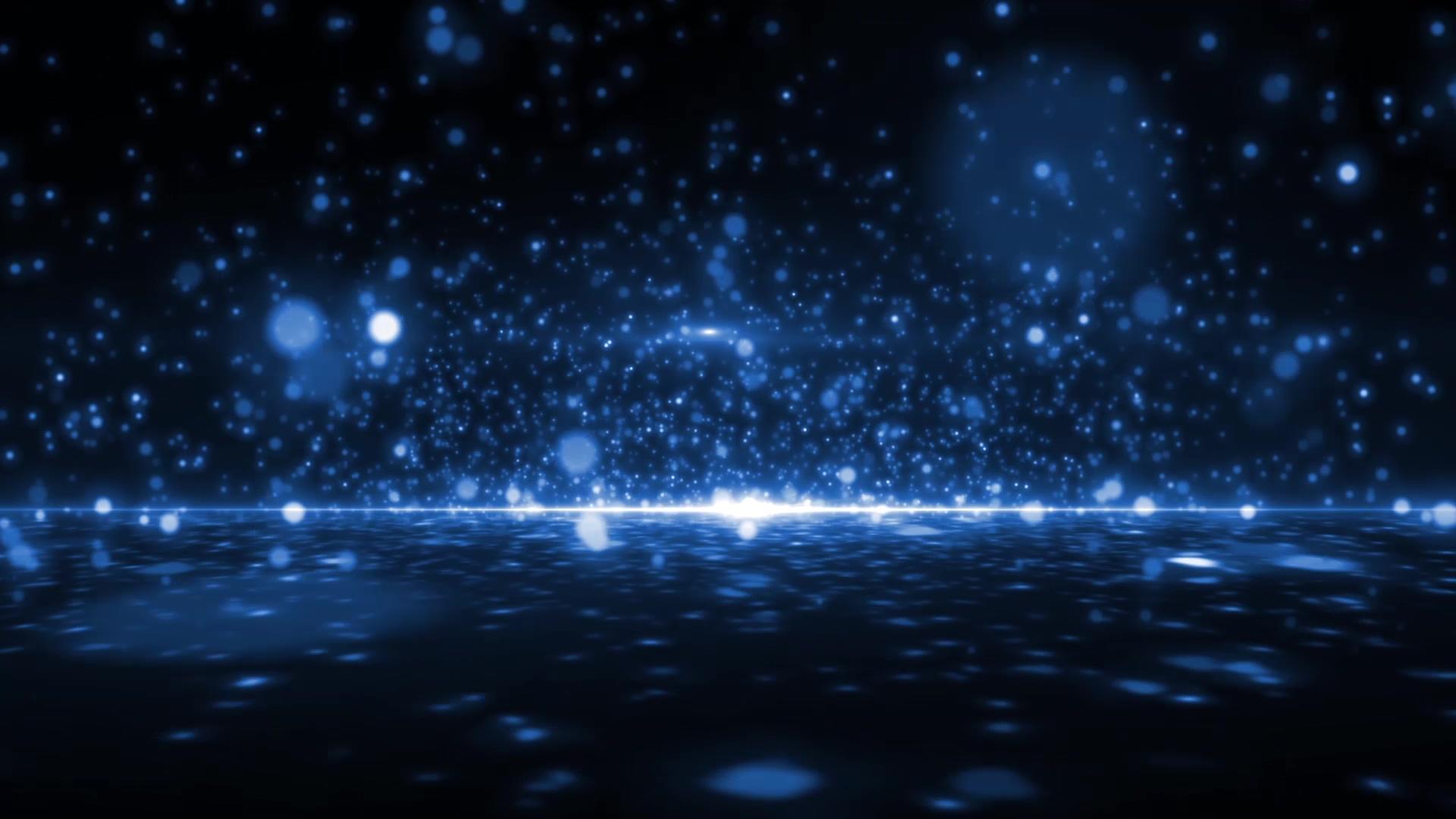 蓝色粒子空间背景视频的预览图