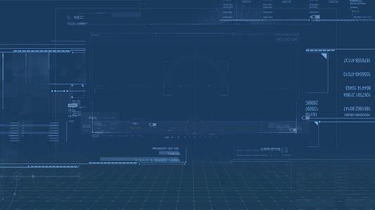 科技感背景循环科技背景框应用元素背景视频的预览图