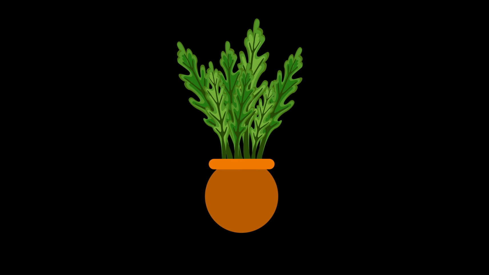 二维盆栽生长动画视频素材视频的预览图