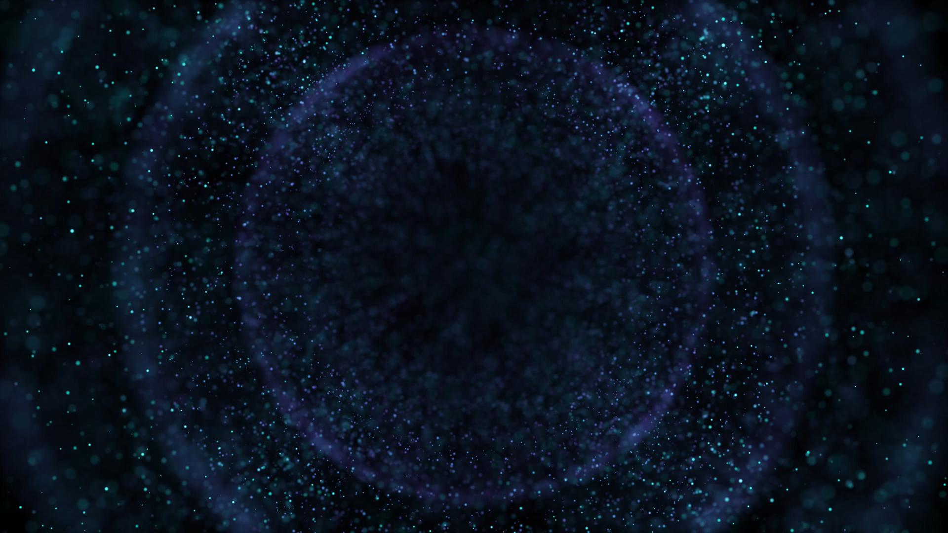 震撼粒子光圈背景视频的预览图