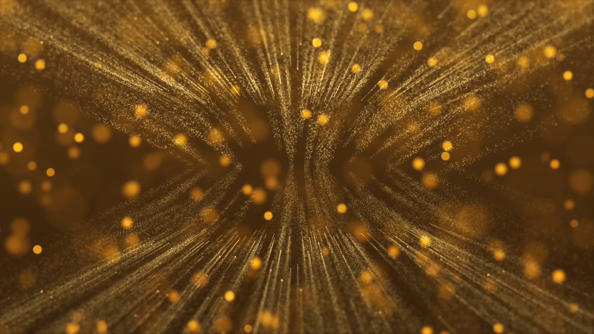 金色颁奖光线粒子背景视频的预览图