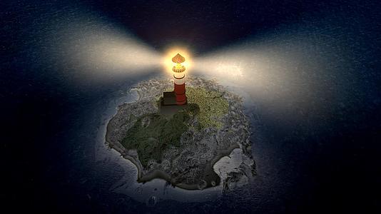 岛上的灯塔3d视频的预览图