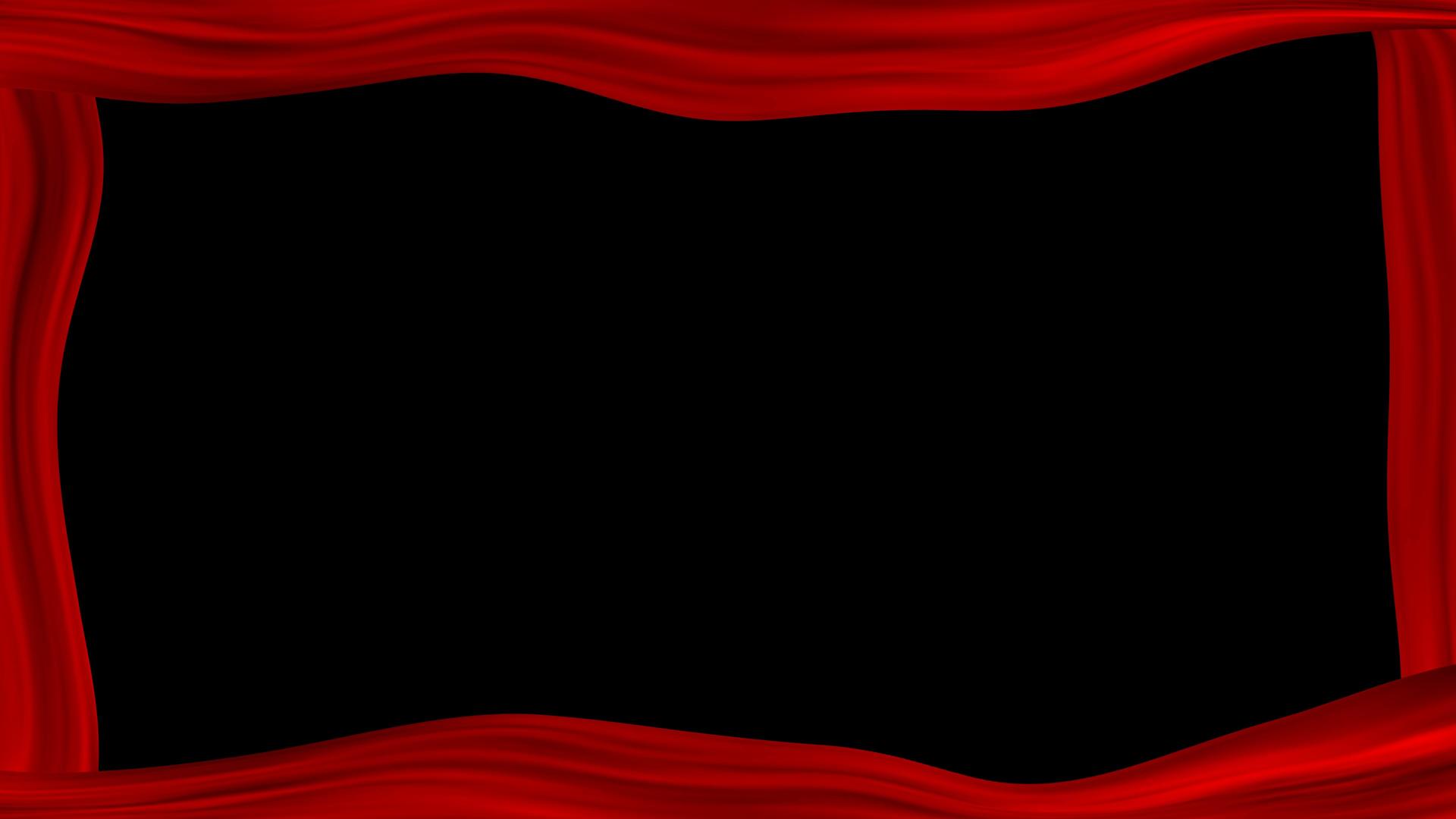 红色丝带边框动画视频的预览图