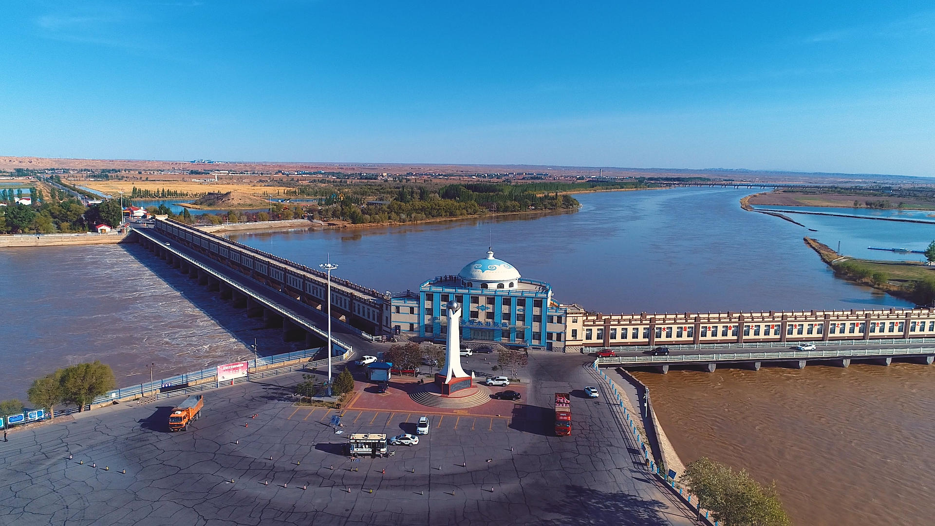 黄河流域三盛公水利国家枢纽视频的预览图