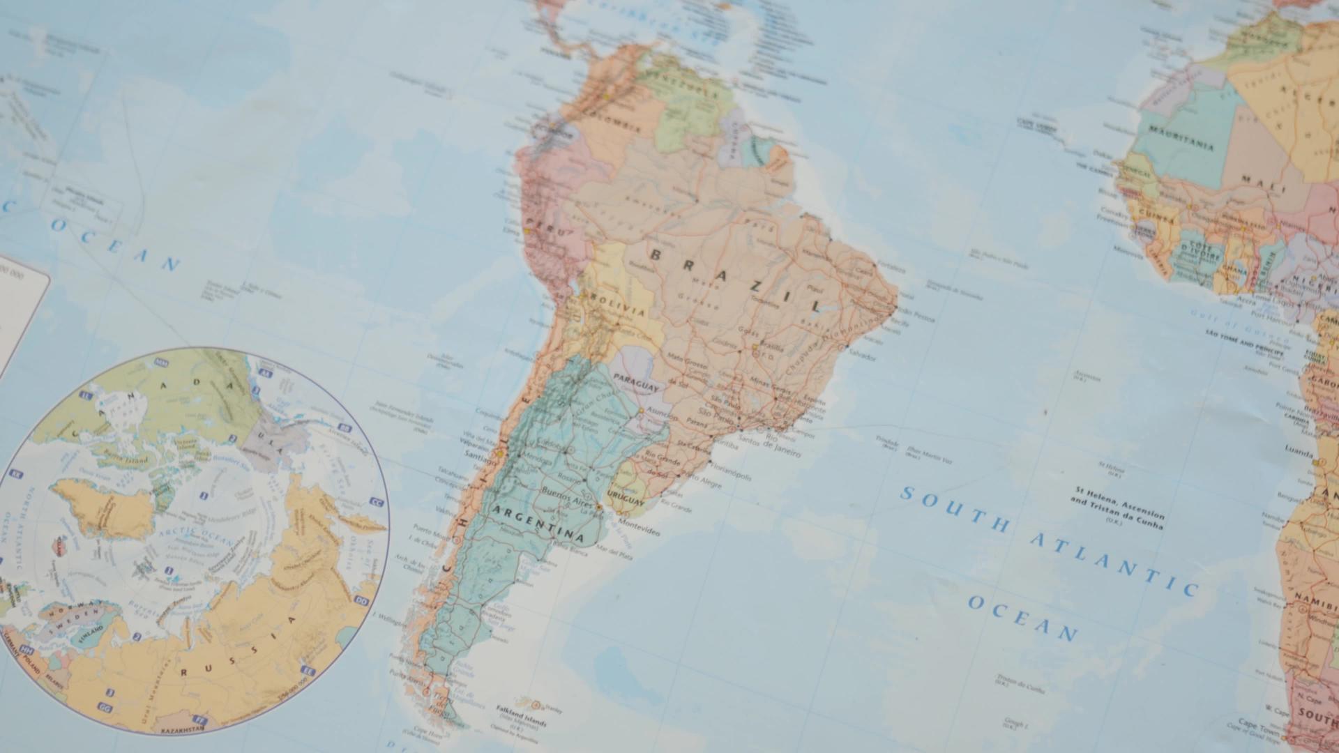 南美世界地图视频的预览图