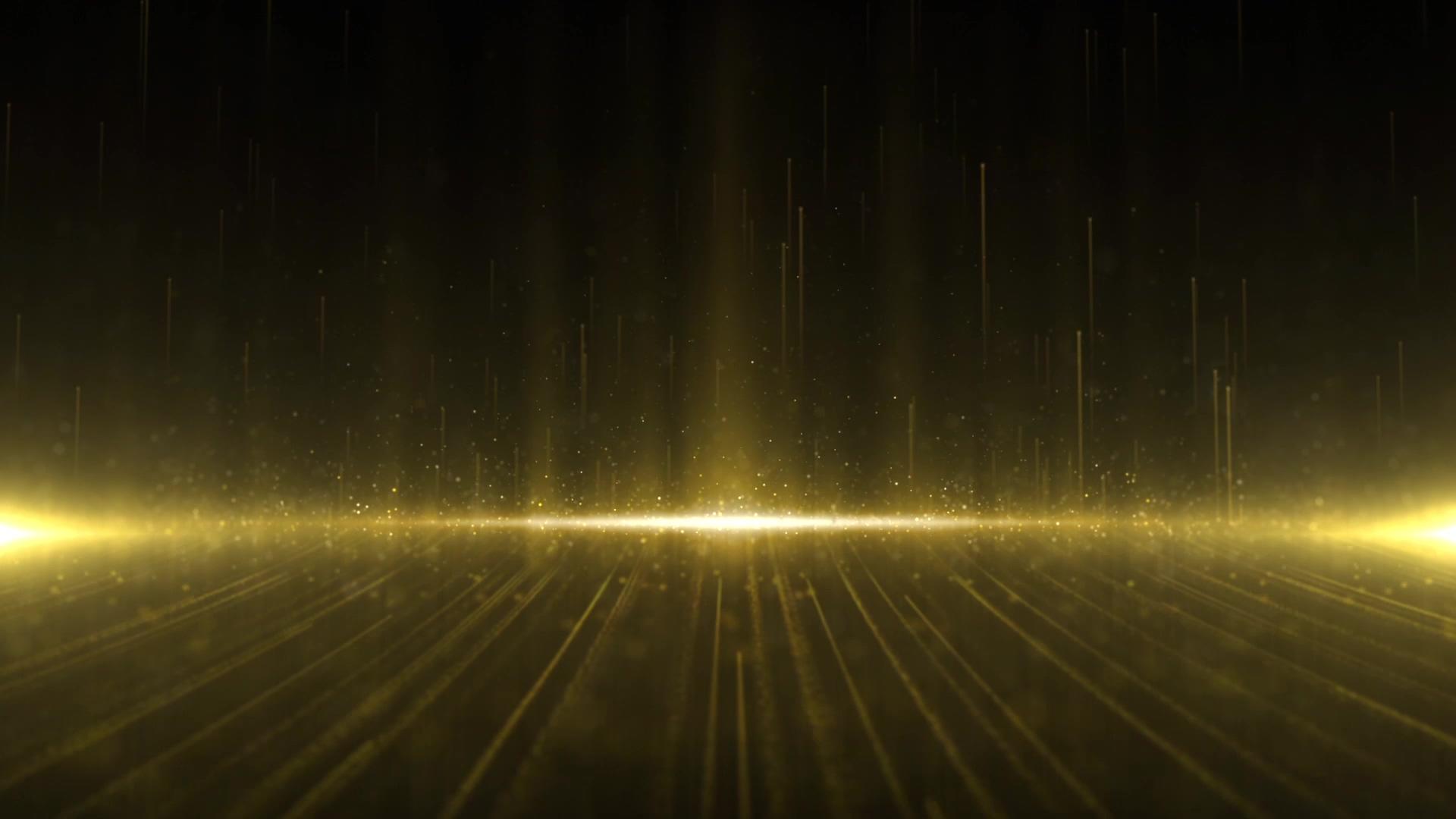 大气金色粒子光线年会颁奖盛典舞台背景视频的预览图