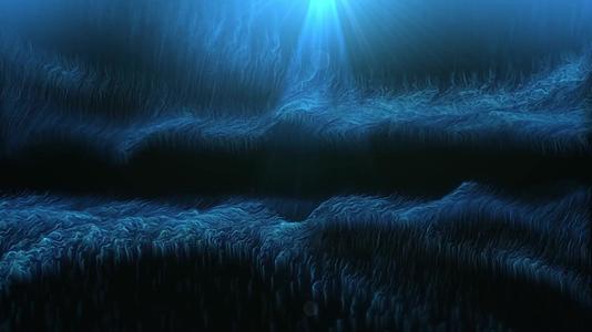 唯美粒子水底穿梭视频的预览图