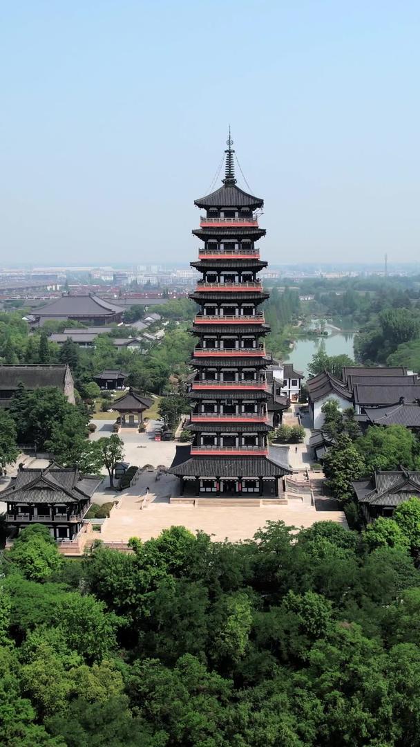 扬州4A级景区大明寺航拍视频的预览图