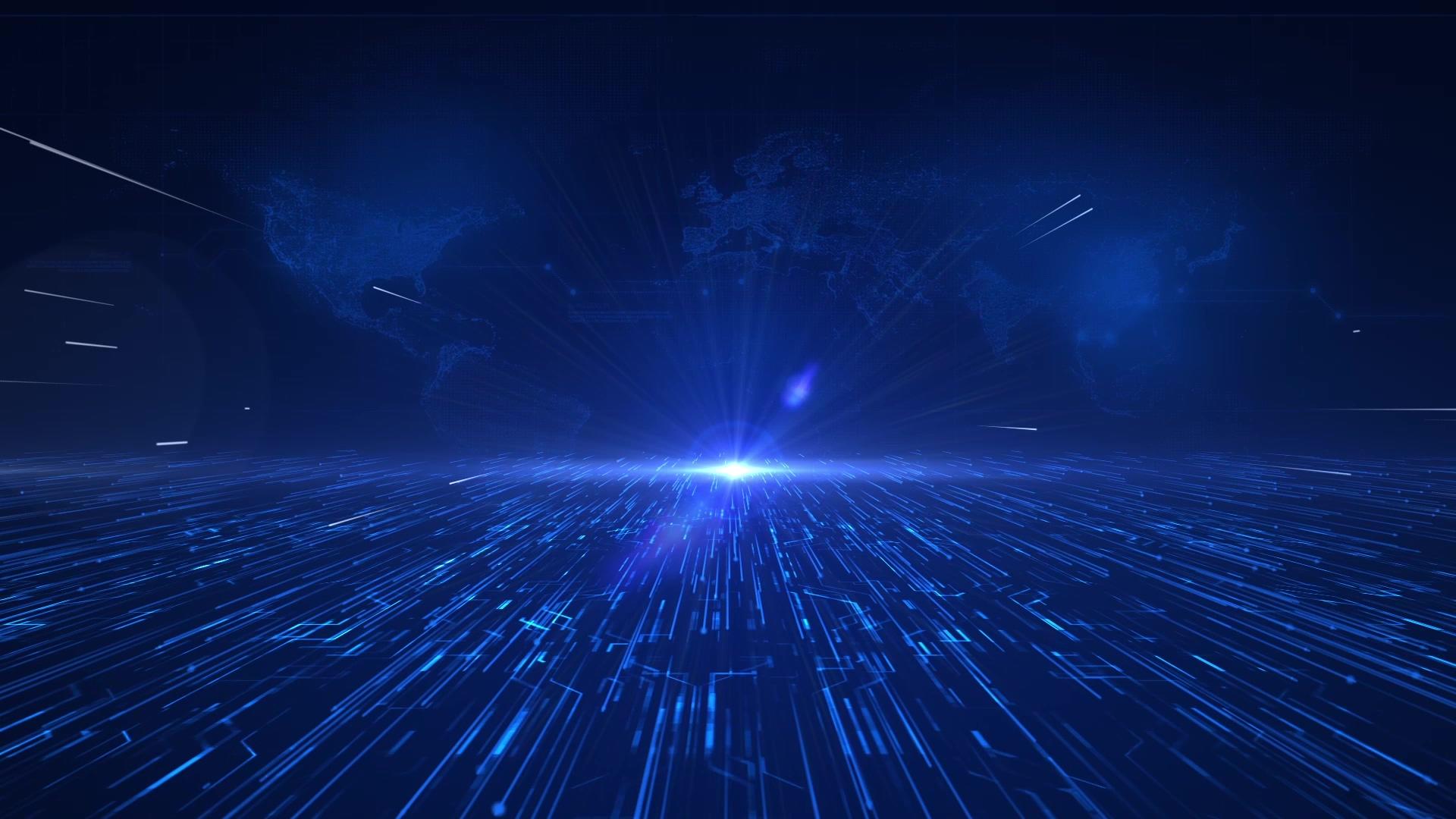 科技粒子光线背景视频的预览图