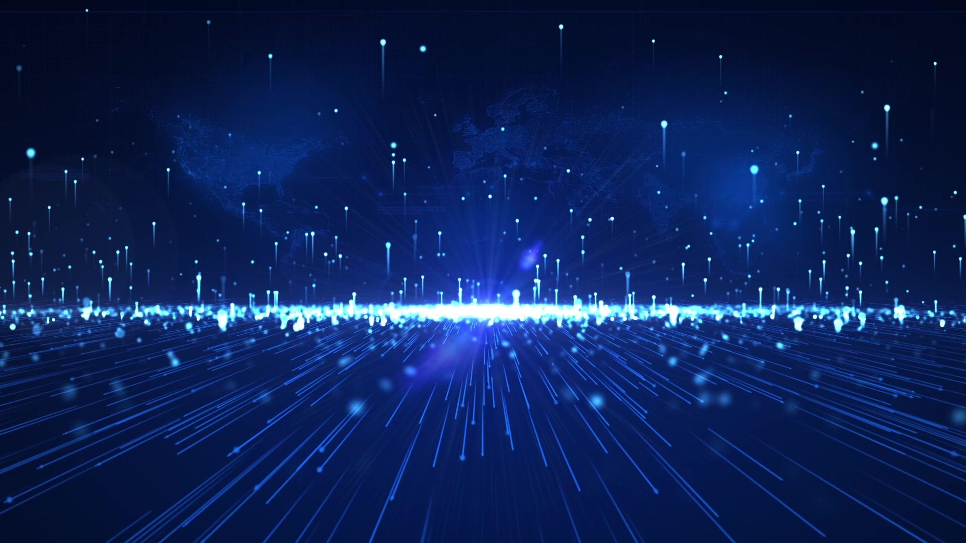 大气科技粒子光线空间背景视频的预览图