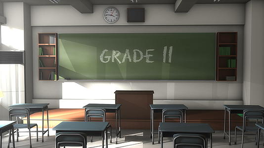 3d动画空课教室视频的预览图