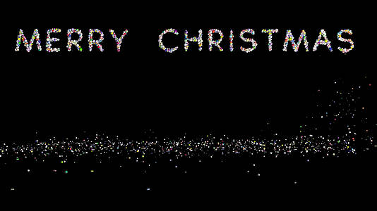 圣诞节文字视频的预览图