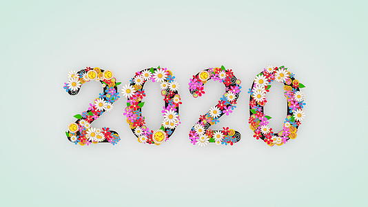 2020年花卉文字背景视频的预览图