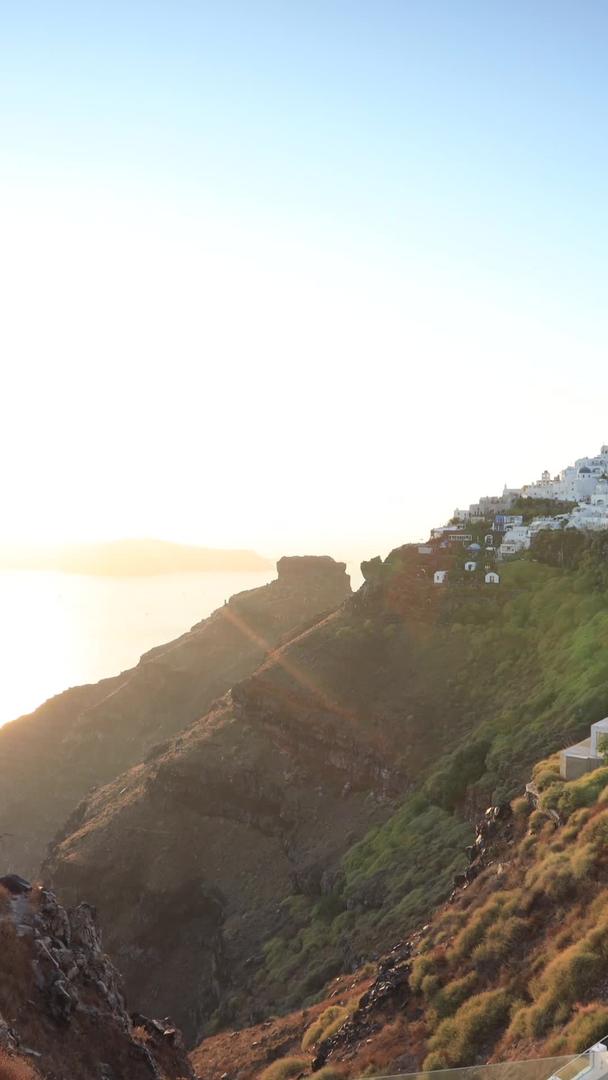 米克诺斯希腊爱琴海著名旅游岛屿日落延迟视频视频的预览图