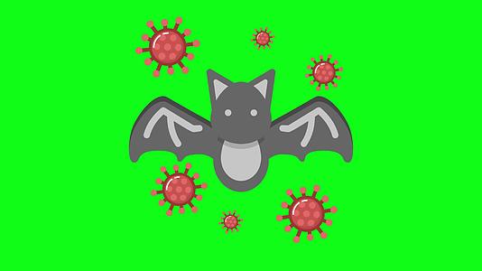 蝙蝠绿屏mg动画视频的预览图