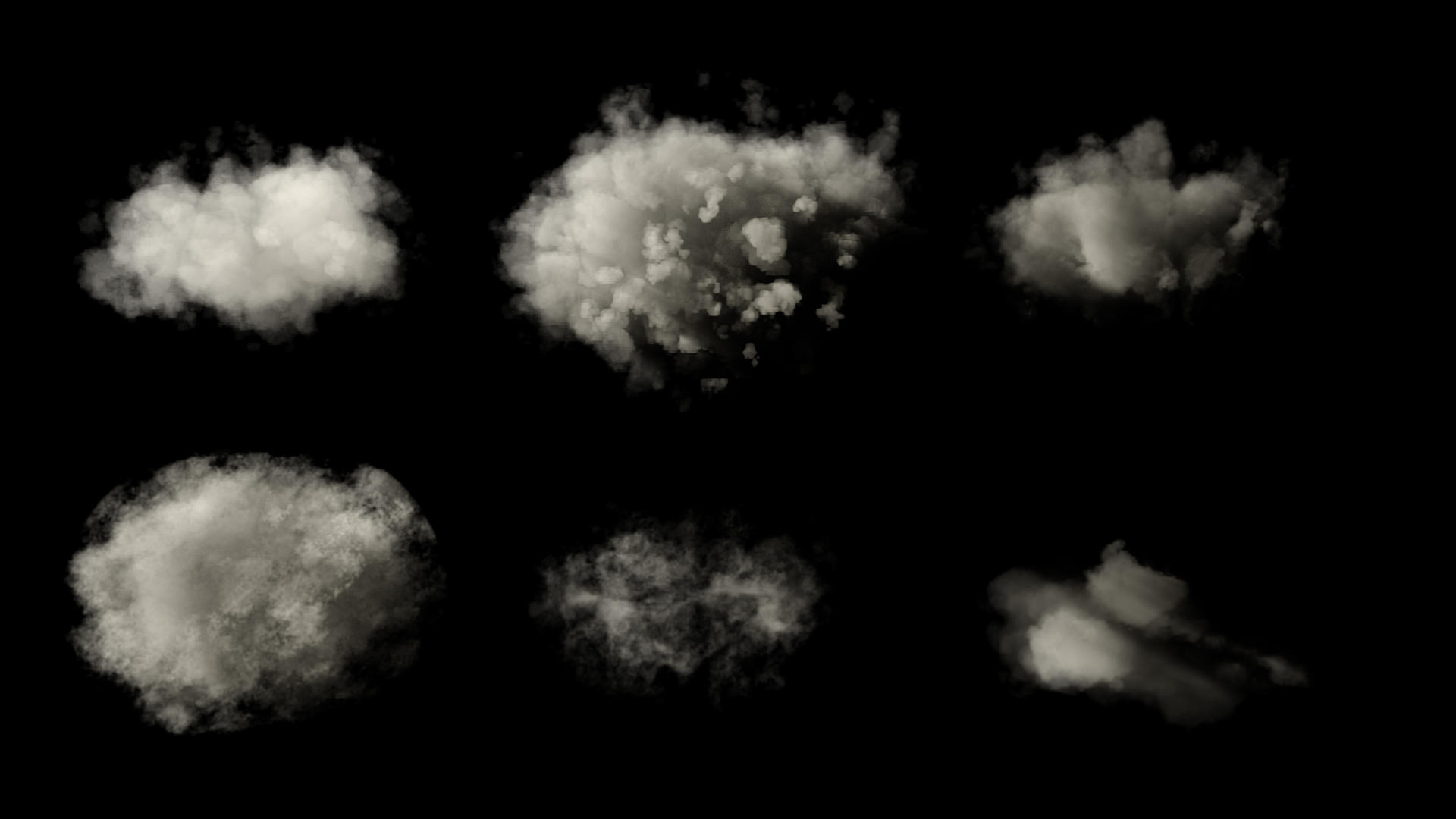 多形态云雾云朵展示云朵粒子视频的预览图