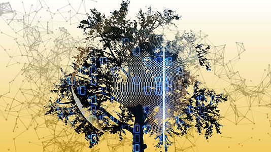 智能树线性粒子三维动画视频的预览图