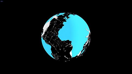 科技感三维地球旋转动画视频的预览图