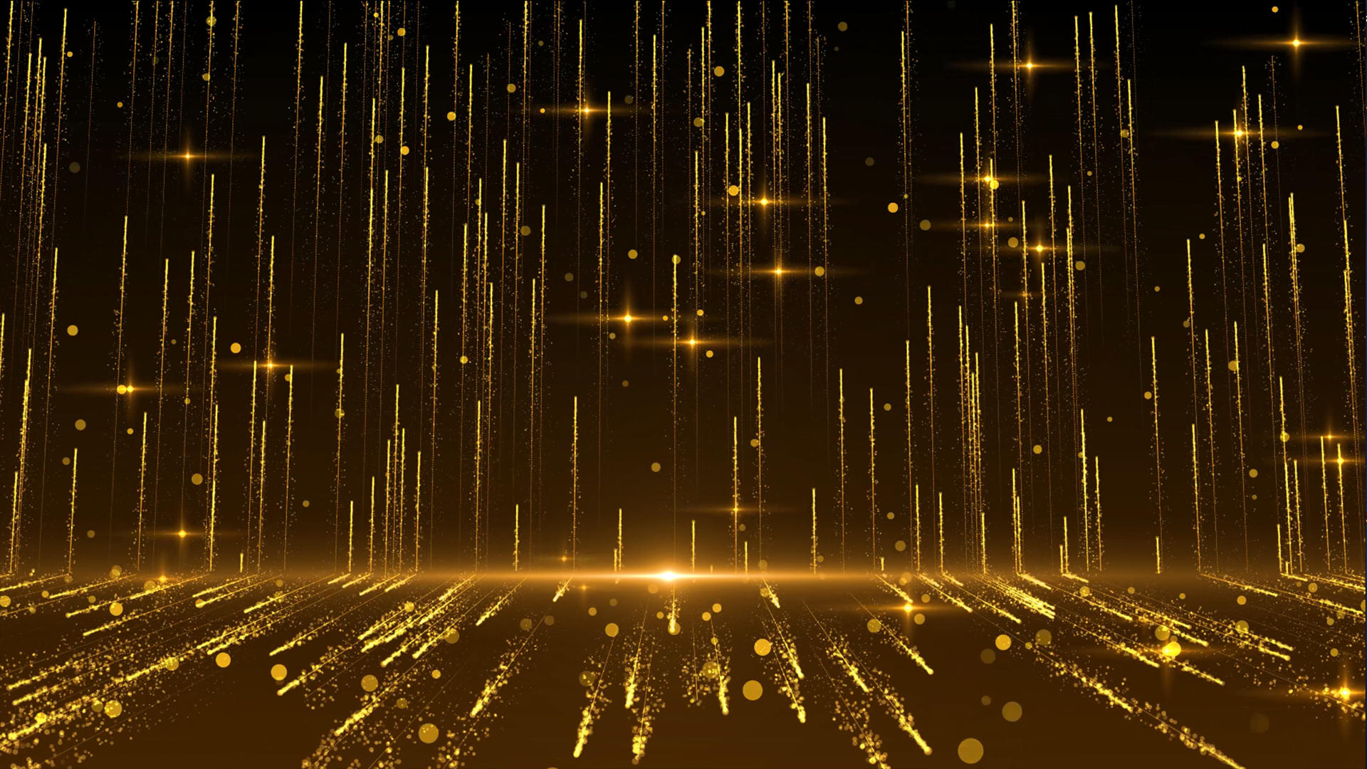 4k金色粒子光束动画背景视频的预览图