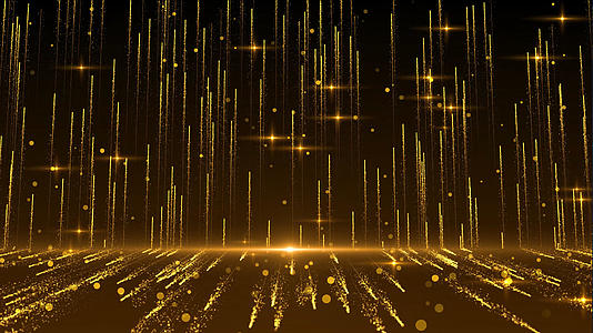 4k金色粒子光束动画背景视频的预览图