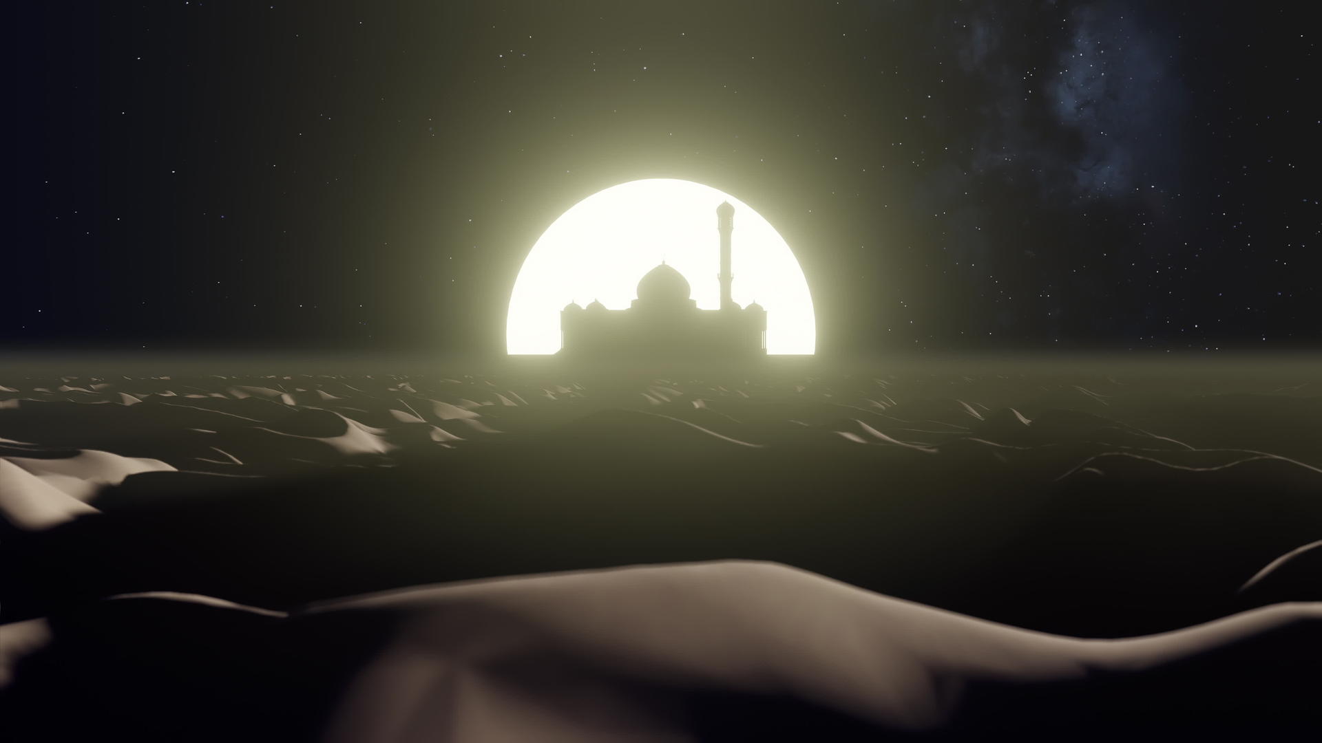 沙漠沙丘之夜视频的预览图