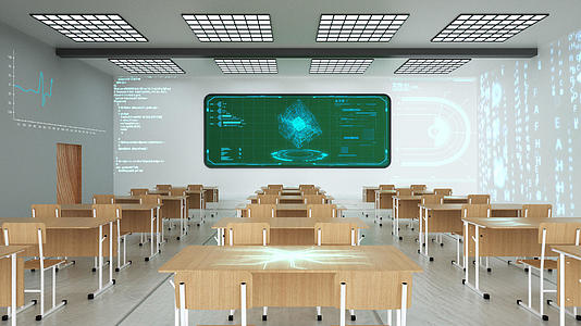 4K5G时代智慧科技教室视频模板视频的预览图