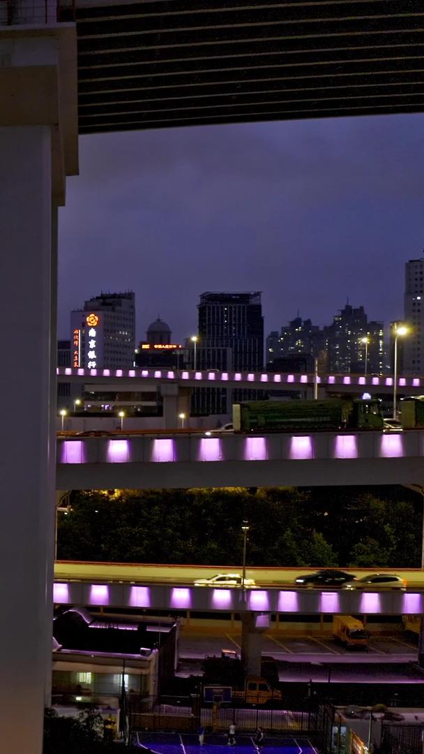 夜景为上海南浦大桥视频的预览图
