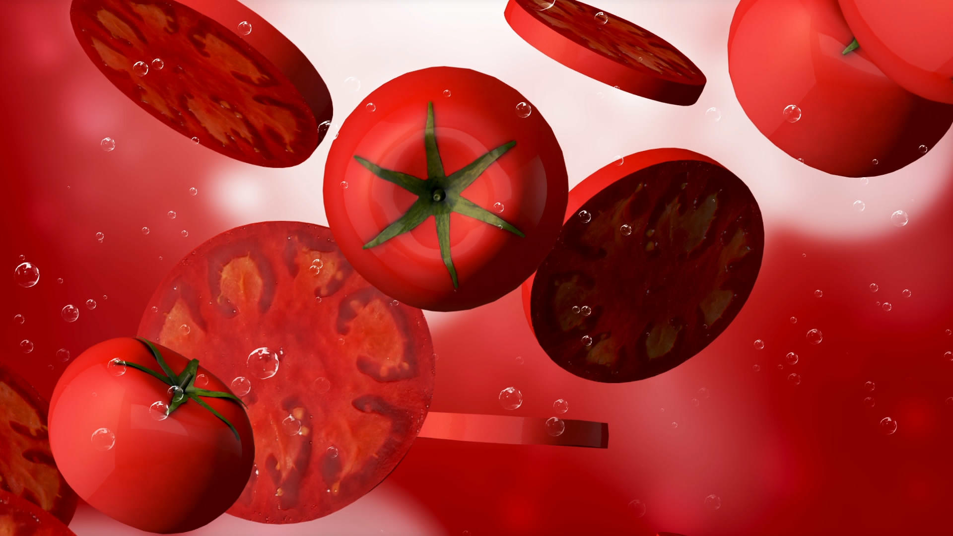 西红柿背景素材视频的预览图