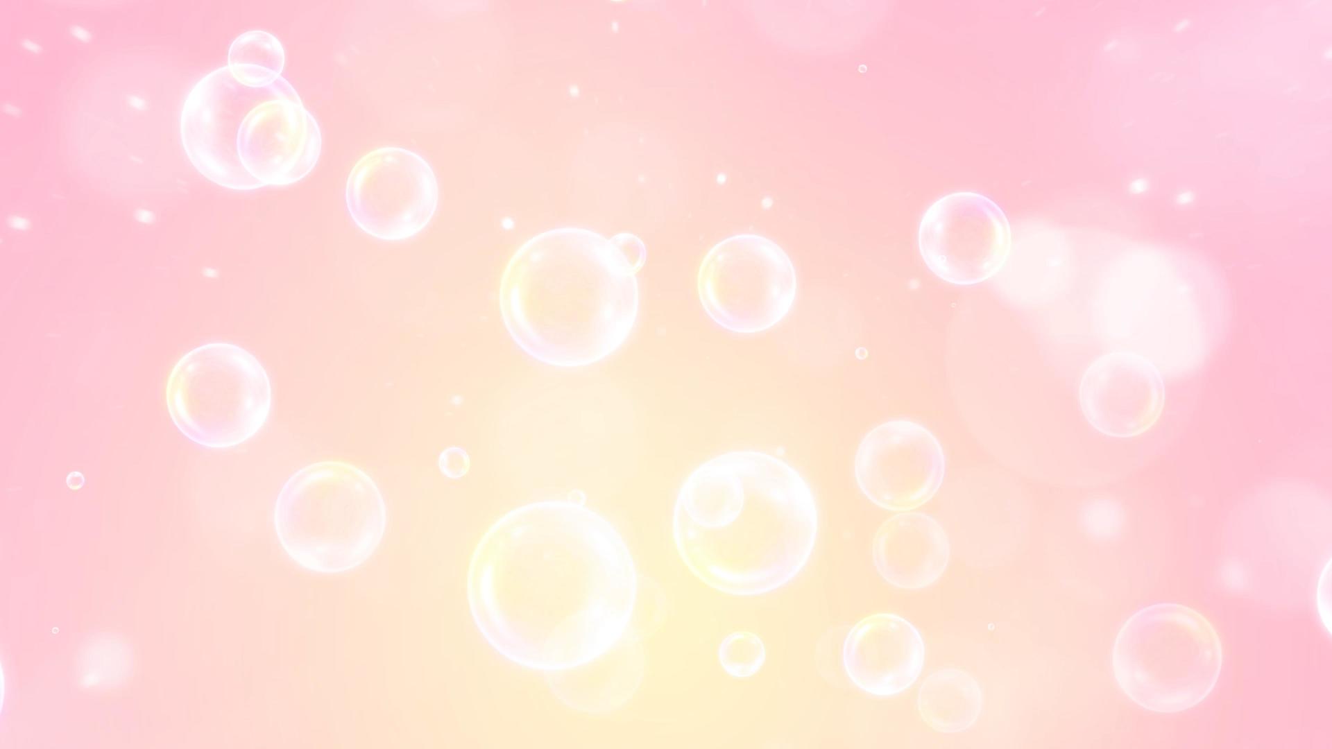 4K唯美梦幻气泡背景素材视频的预览图