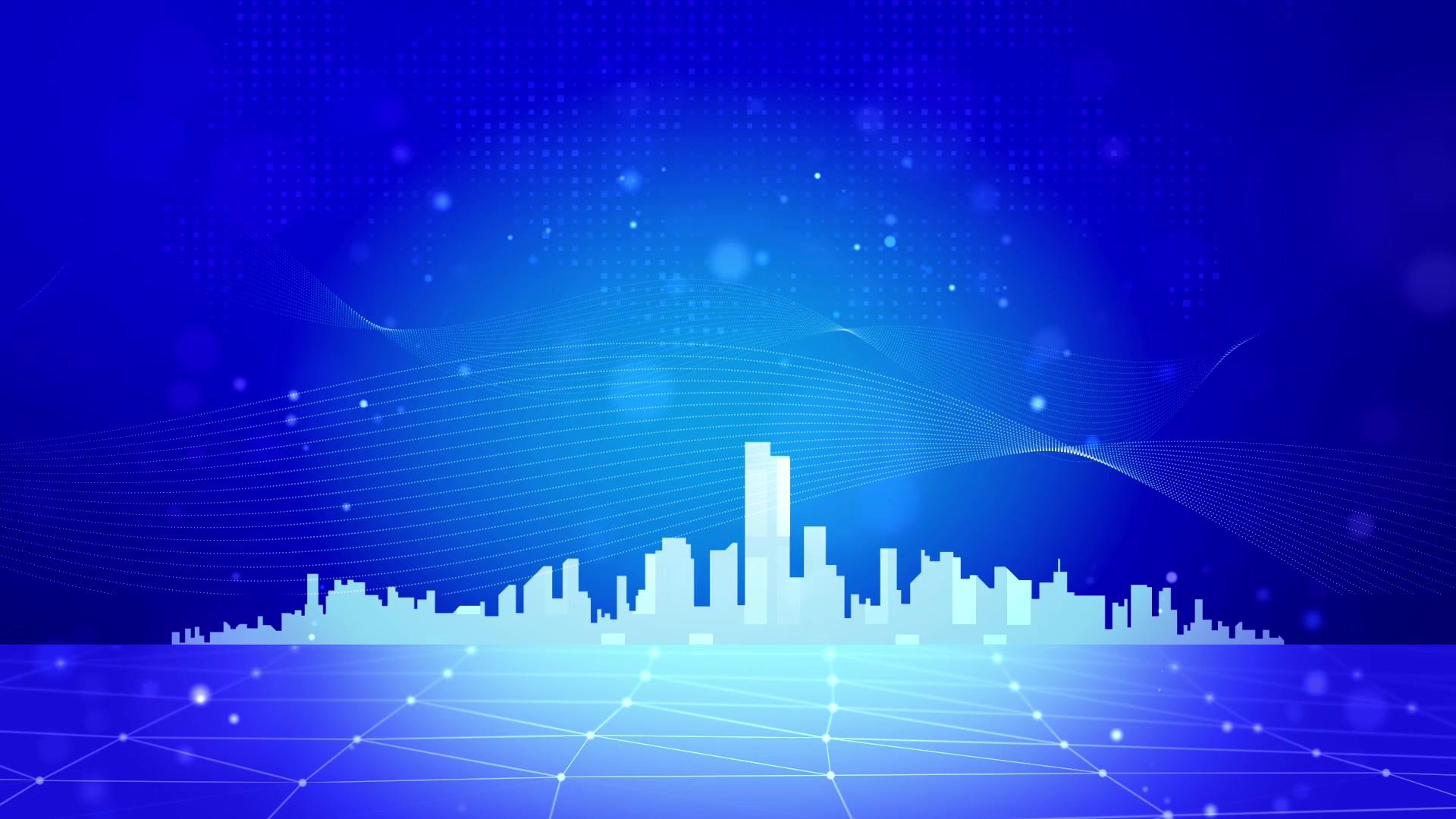 科技城市网格背景视频的预览图