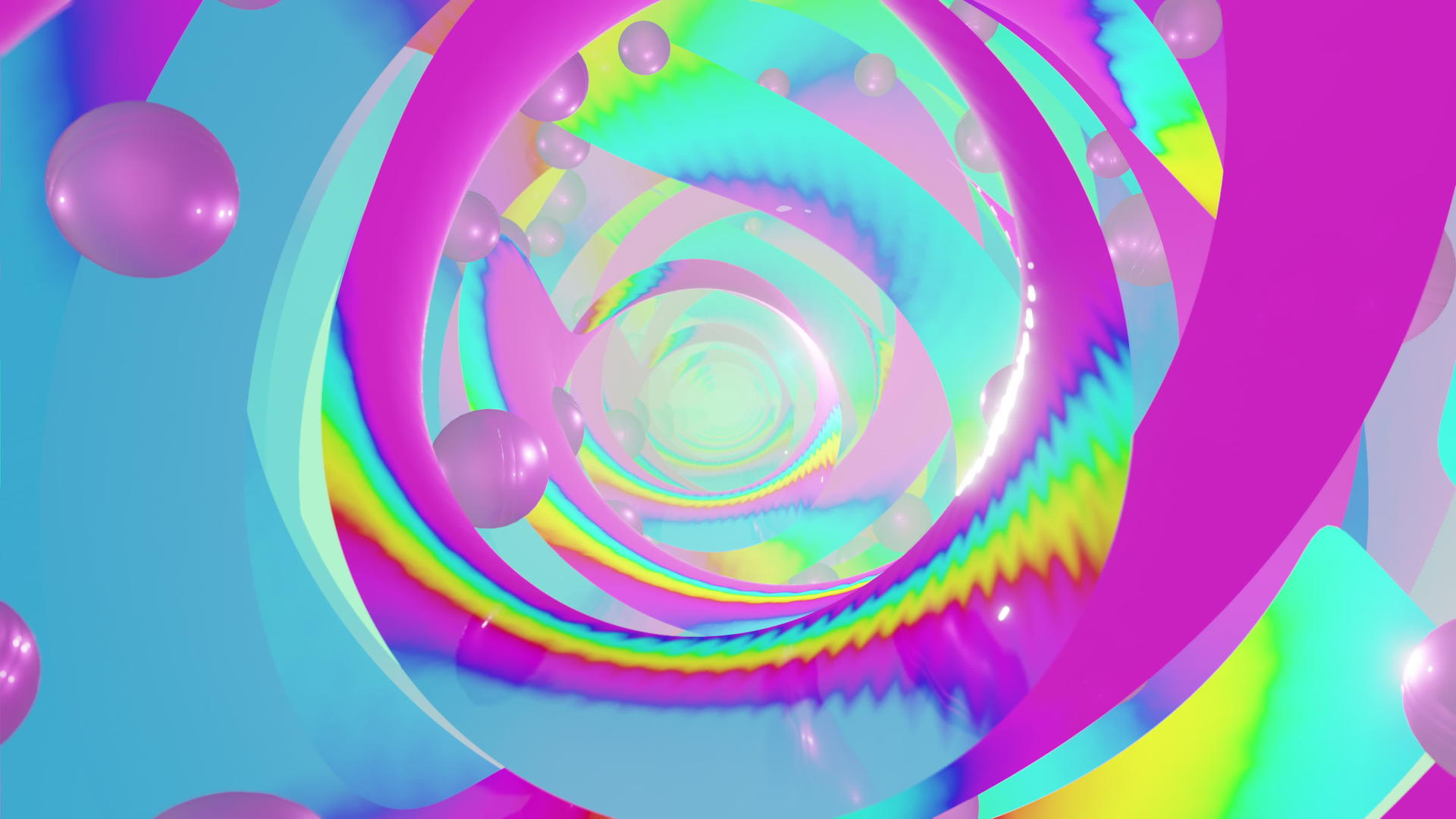 3d彩色抽象艺术穿梭背景视频的预览图