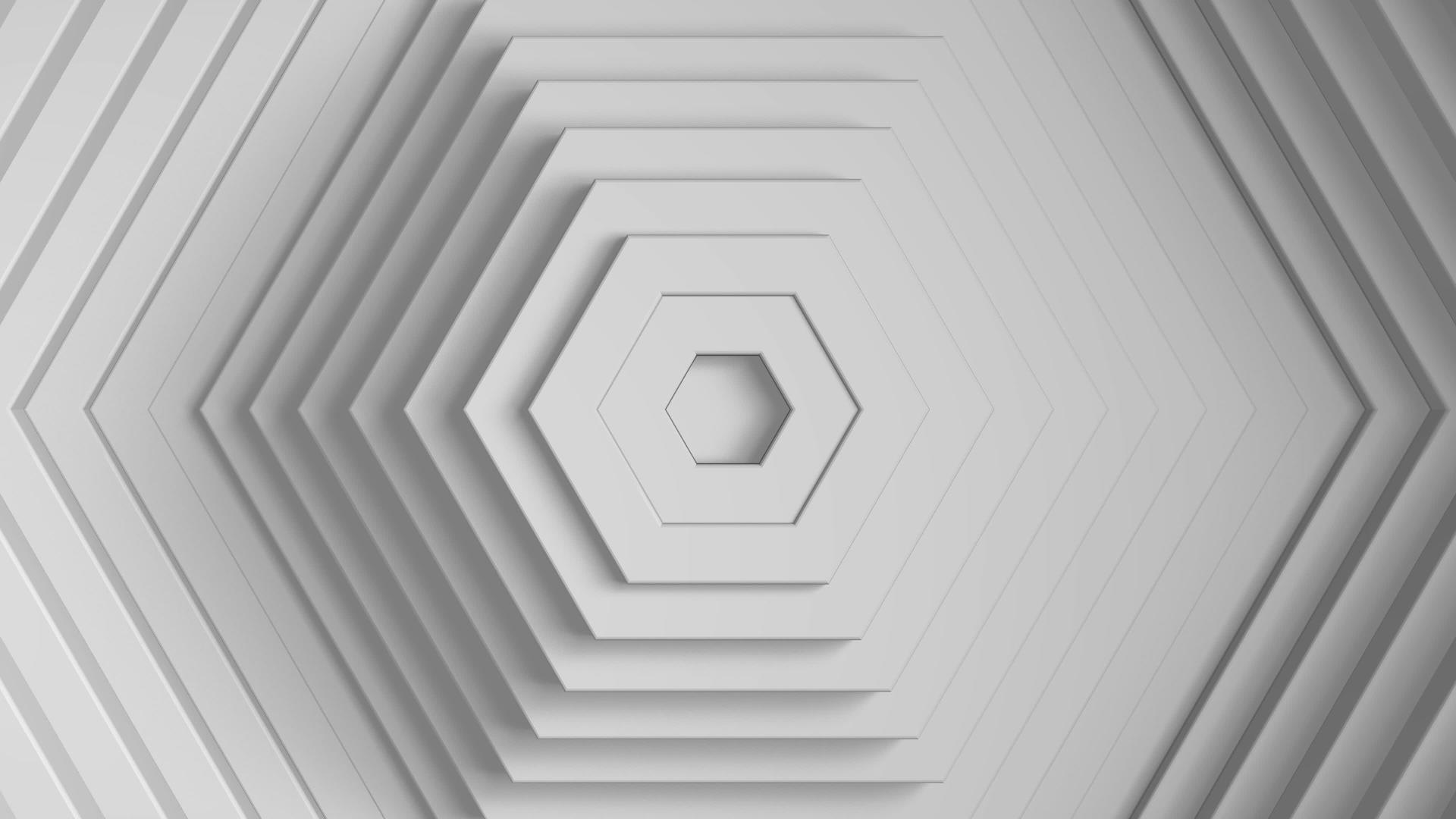 抽象六边形的偏移效果视频的预览图