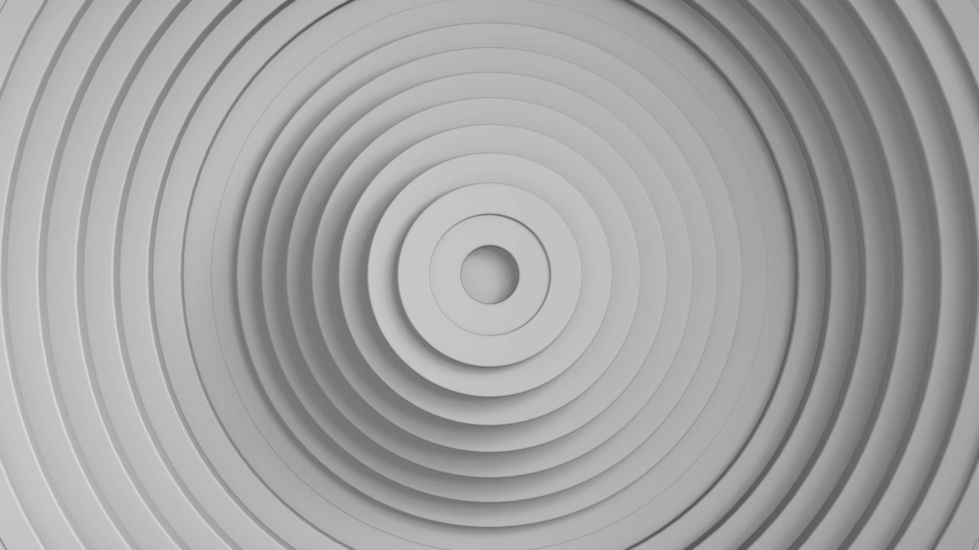白色清洁环动画圆的抽象图案具有位移效果视频的预览图