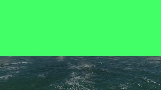 动画飞过绿色屏幕的水面视频的预览图