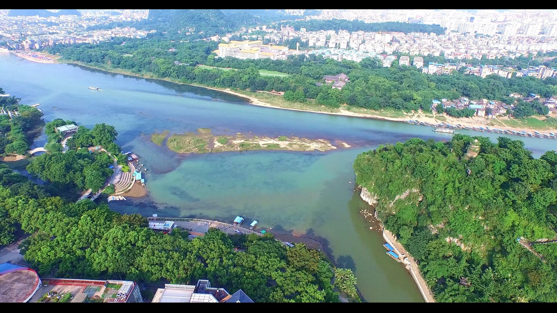桂林城市风光航拍视频的预览图