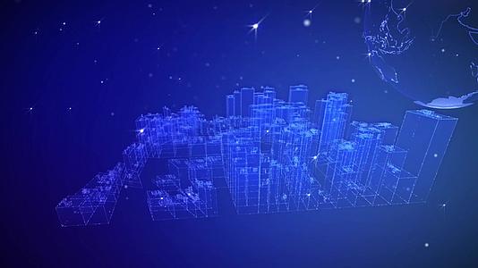 科技全息城市背景视频的预览图