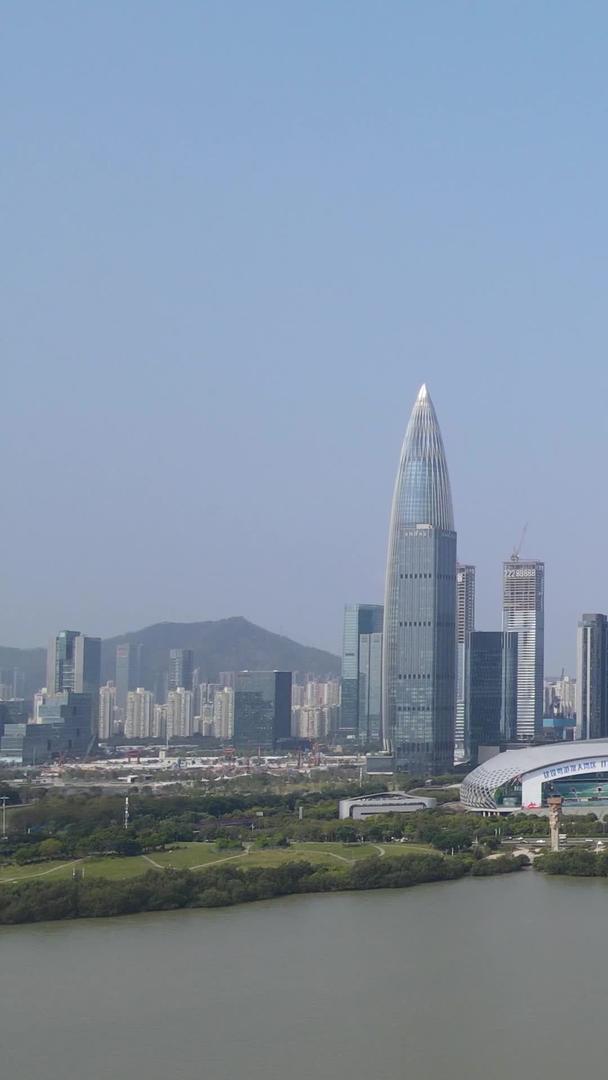 深圳南山区城市航拍天际线视频的预览图