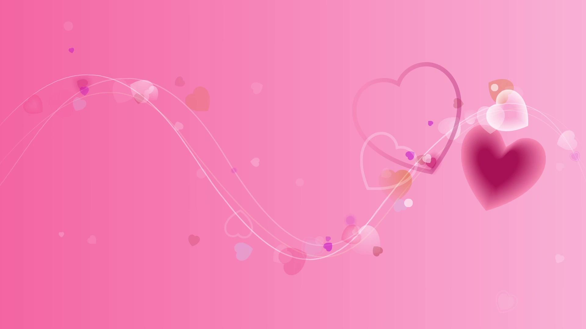 粉色爱心背景视频的预览图
