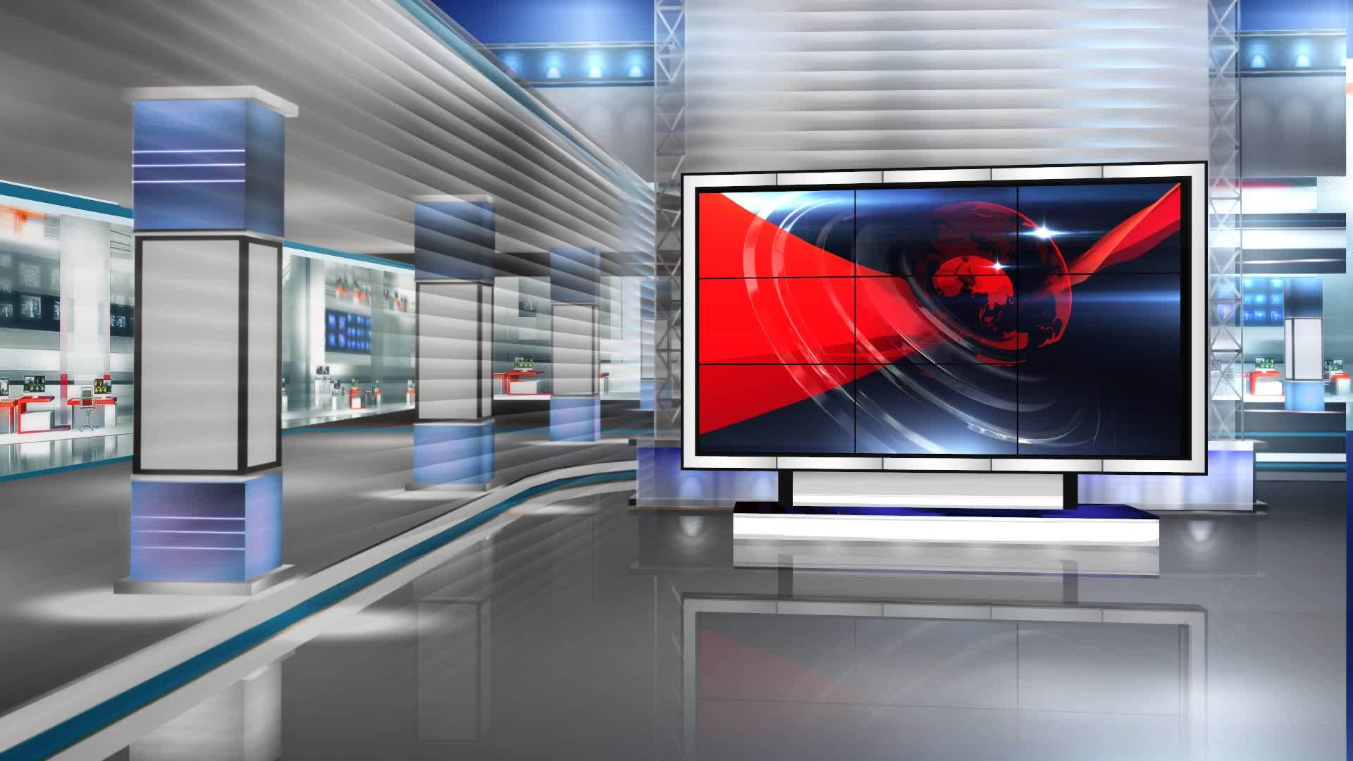 3d虚拟新闻演播厅视频的预览图