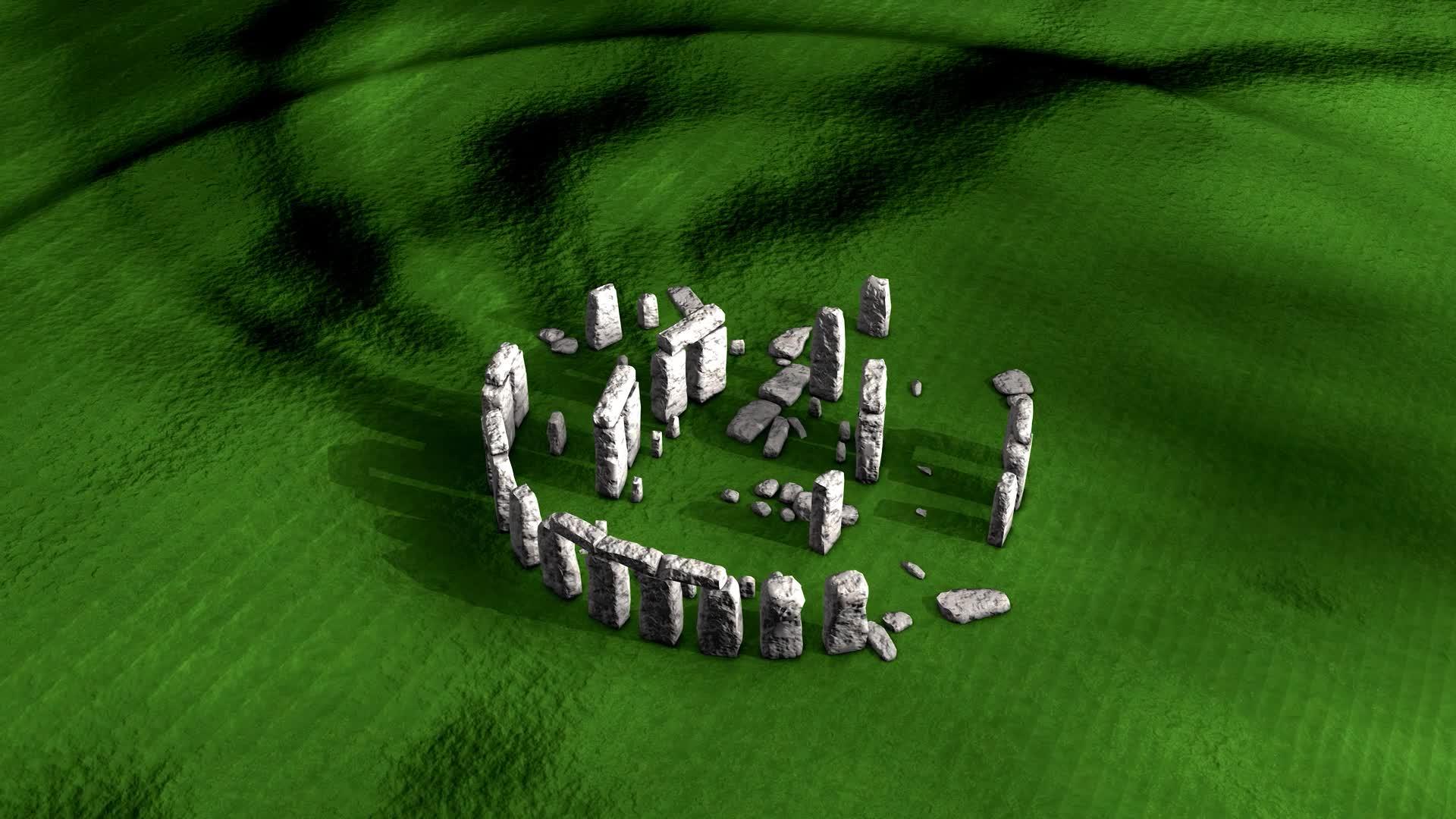 艺术家娱乐石柱废墟视频的预览图