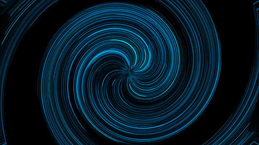 4K蓝色粒子旋转抽象背景视频的预览图