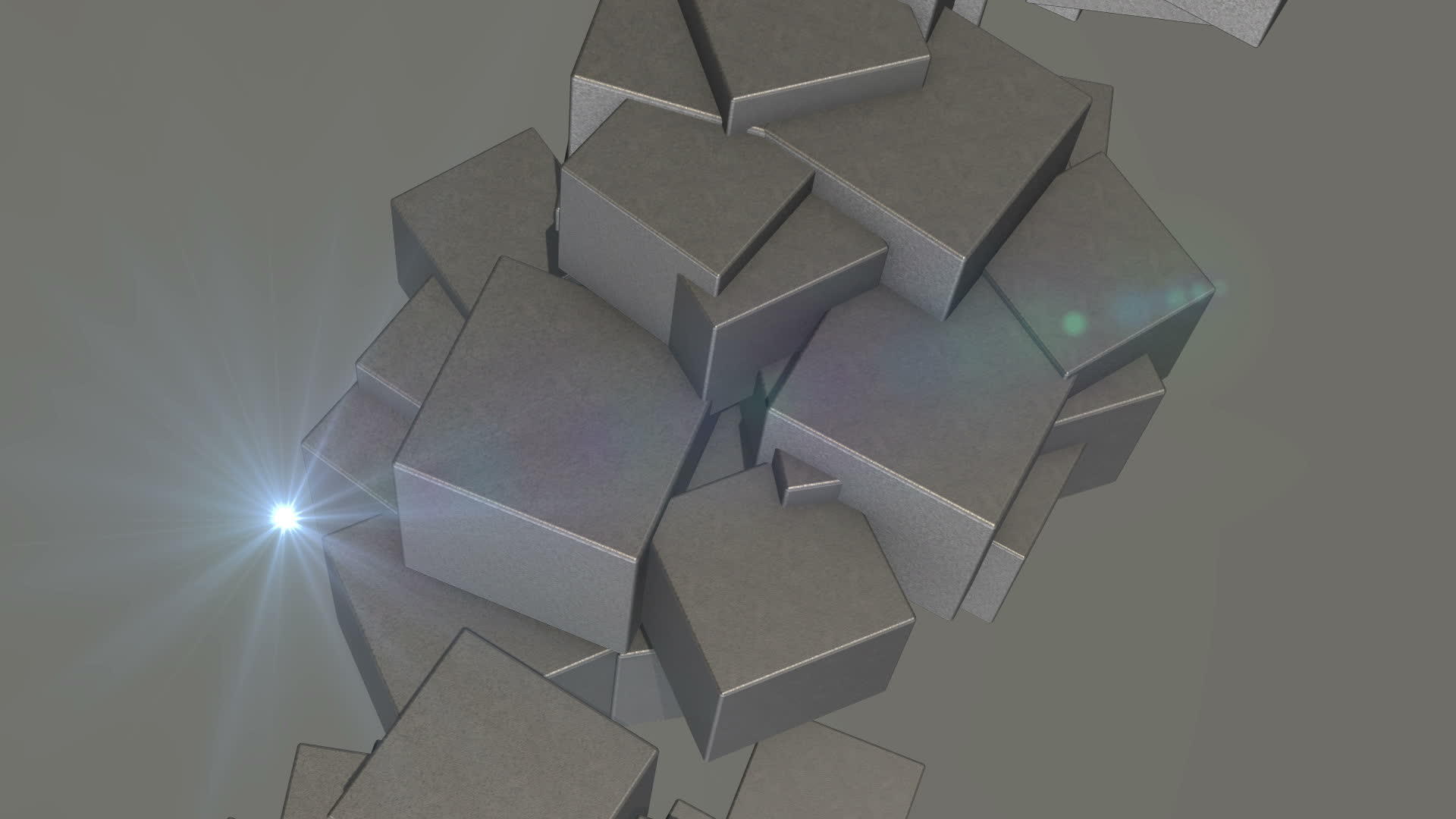 旋转动画中的抽象立方体视频的预览图