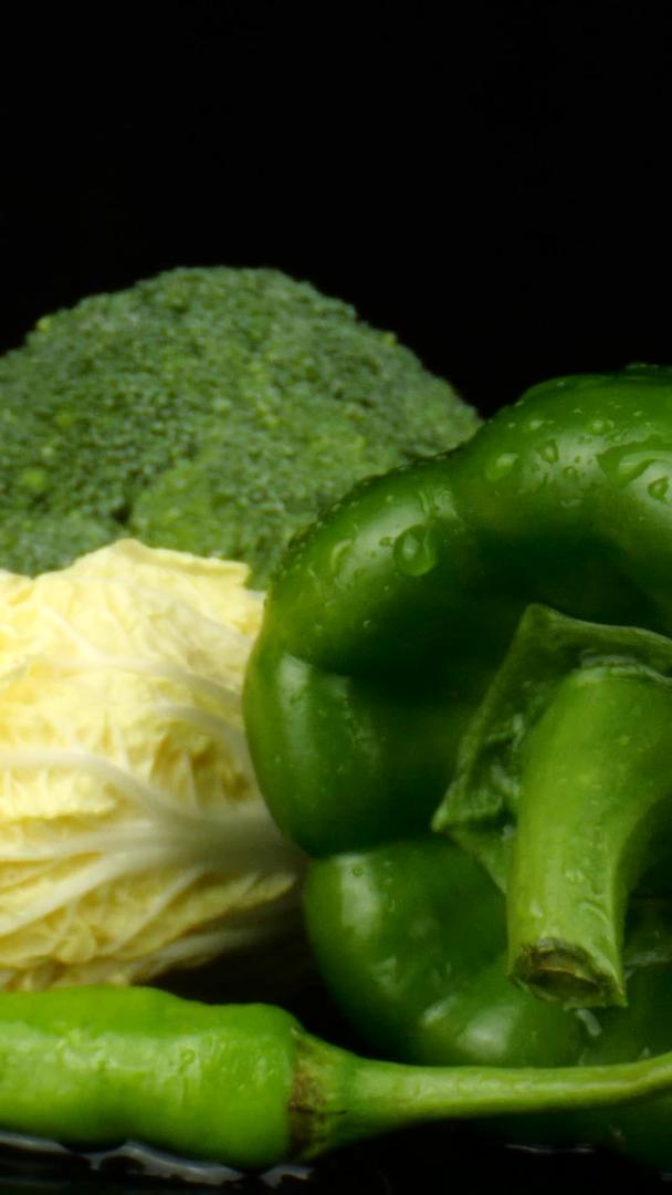 蔬菜水果蔬菜有机蔬菜绿色蔬菜烹饪食材视频的预览图
