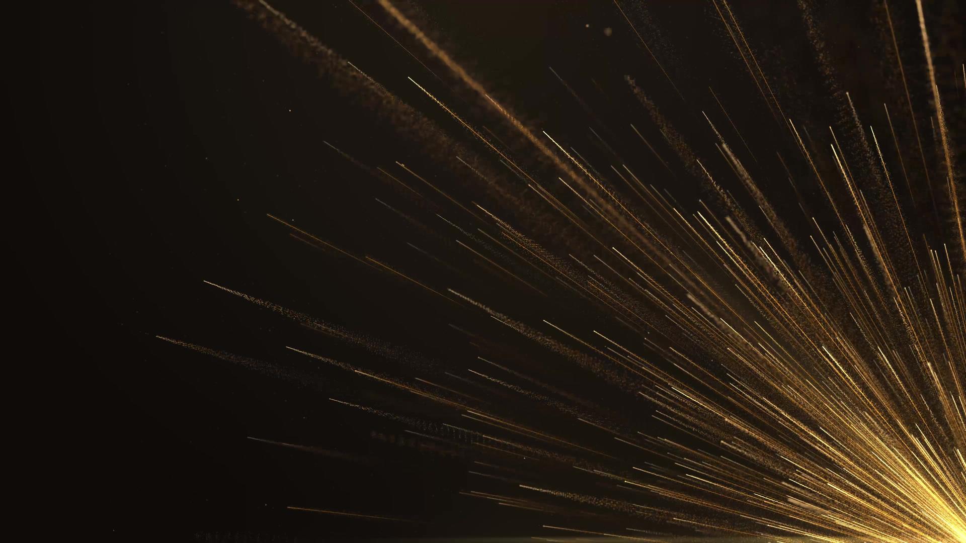 4K金色粒子光线视频的预览图
