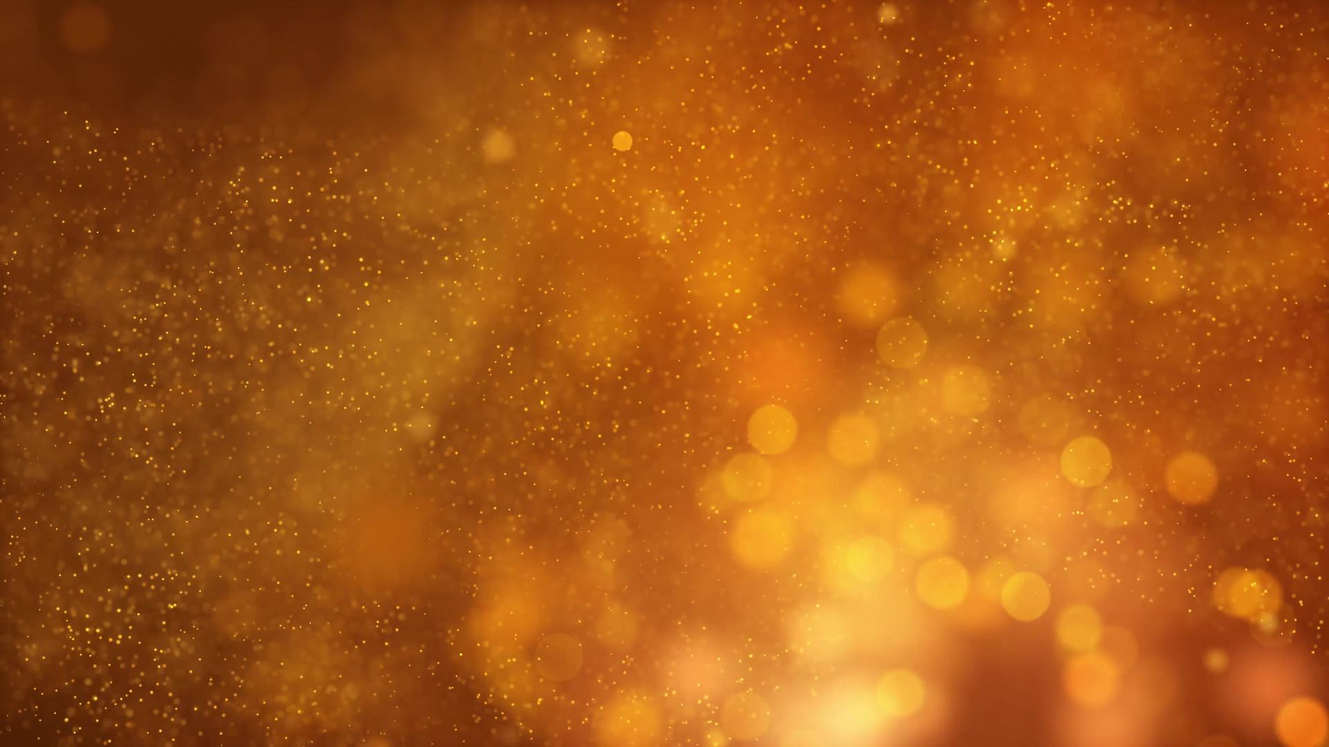 4K金色唯美粒子背景视频的预览图