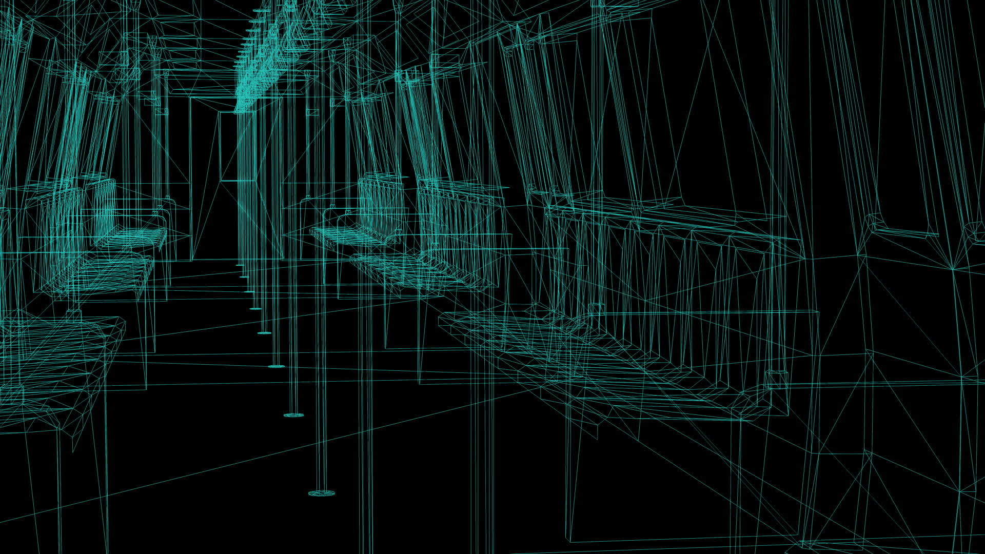 工业建筑的框架模型视频的预览图
